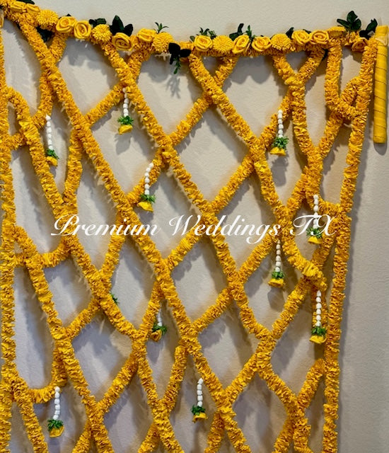 Yellow Phoolo Ki Chadar - Premium Weddings TX