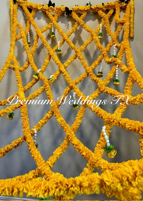 Yellow Phoolo Ki Chadar - Premium Weddings TX