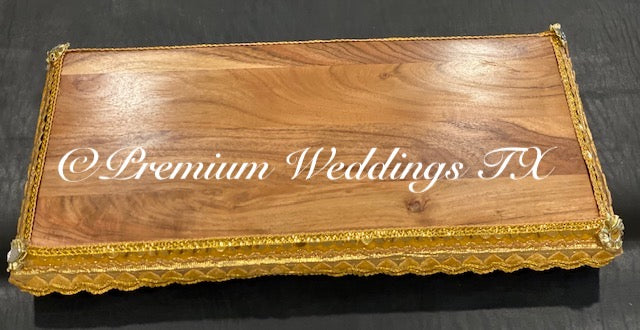 Wood Indian Bajot | Chowki | Patla - Premium Weddings TX