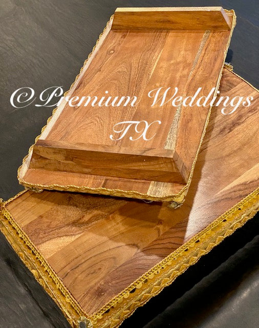 Wood Indian Bajot | Chowki | Patla - Premium Weddings TX
