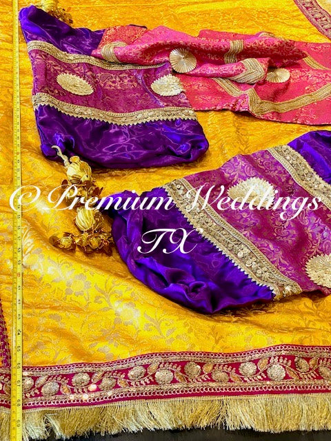 Mayoon Spreader - Yellow | Pink | Purple - Premium Weddings TX