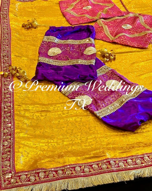 Mayoon Spreader - Yellow | Pink | Purple - Premium Weddings TX