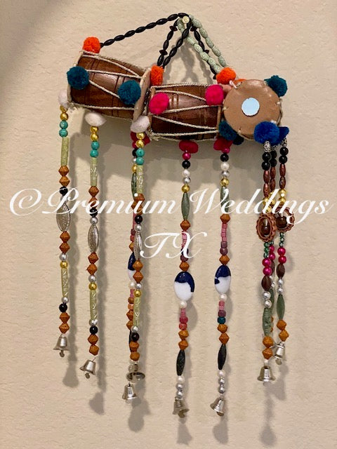 Dhol Wall Hanging Decor - Mini - Premium Weddings TX