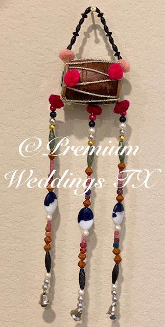 Dhol Wall Hanging Decor - Mini - Premium Weddings TX