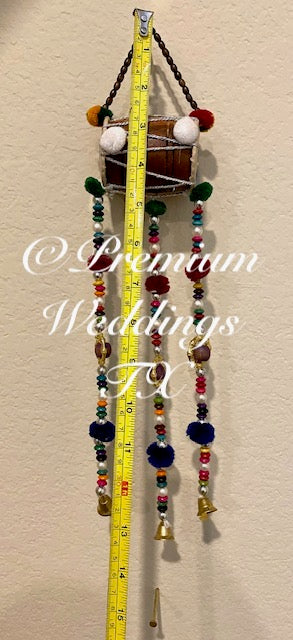 Dhol Wall Hanging Decor - Mini - Premium Weddings TX