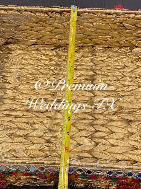 Handmade Rectangle Baskets - Premium Weddings TX