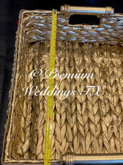 Handmade Rectangle Baskets - Premium Weddings TX