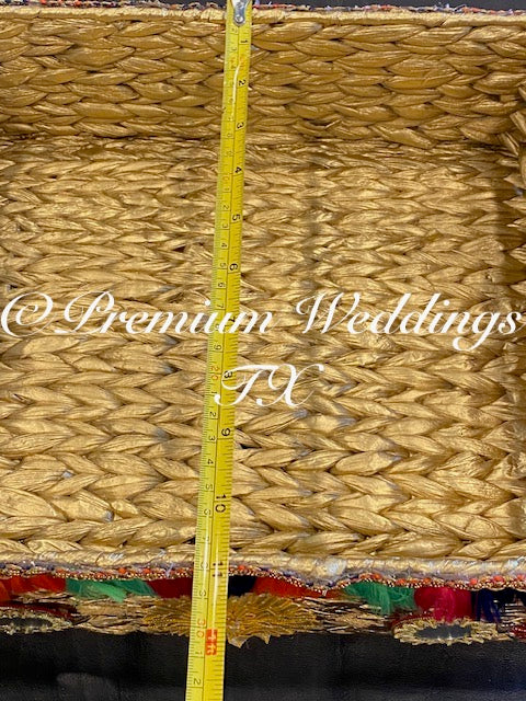 Handmade Rectangle Baskets - Premium Weddings TX