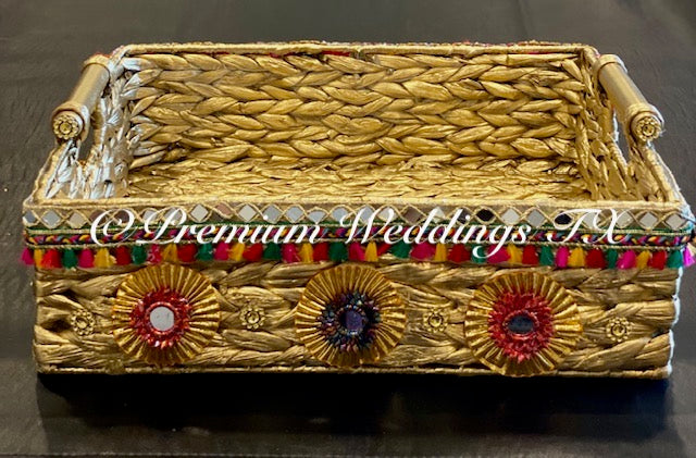 Handmade Rectangle Baskets - Premium Weddings TX