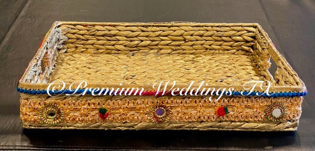 Handmade Rectangle Baskets - Large - Premium Weddings TX