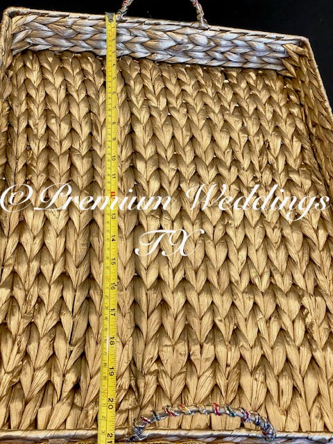 Handmade Rectangle Baskets - Extra Large - Premium Weddings TX