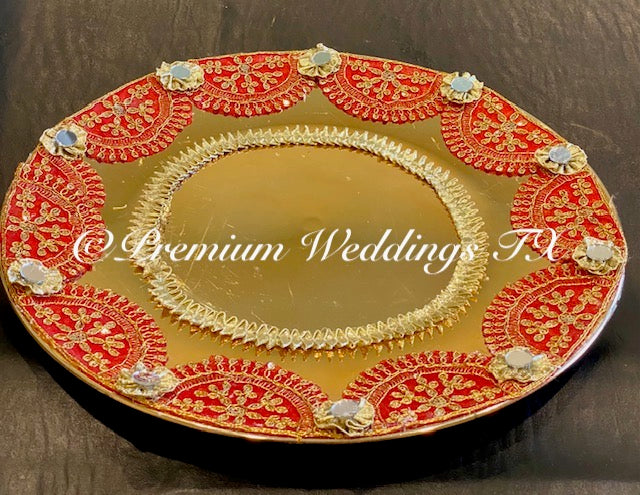Red Elegant Doodh Pilai Set