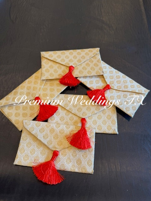 SHAGUN MONEY ENVELOPES - HANDMADE - 1PC WHITE