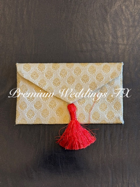 SHAGUN MONEY ENVELOPES - HANDMADE - 1PC WHITE