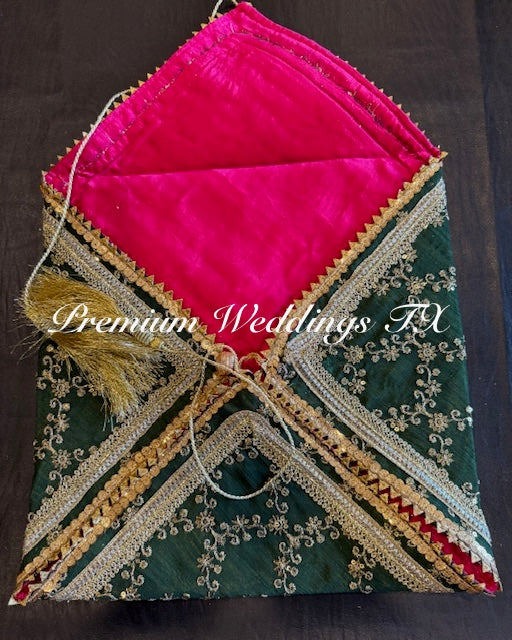 Dark Green Saree Envelope - 1 PC