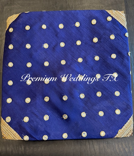Royal Blue Gold Saree Envelope - 1 PC