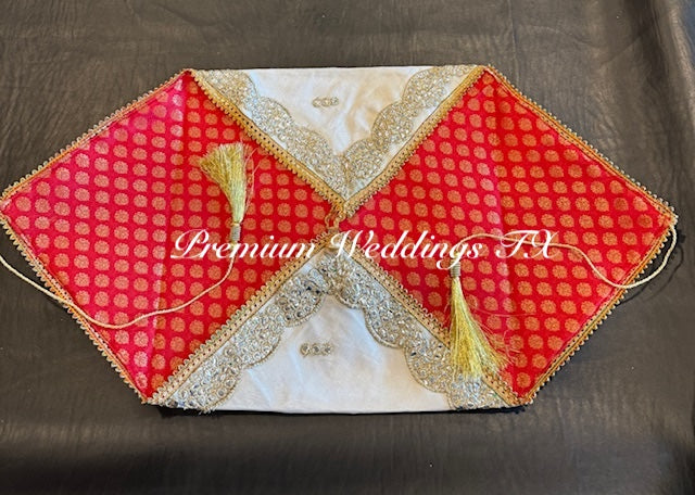 White Gold Saree Envelope - 1 PC