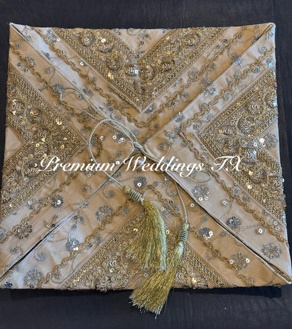 Pink Gold Saree Envelope - 1 PC