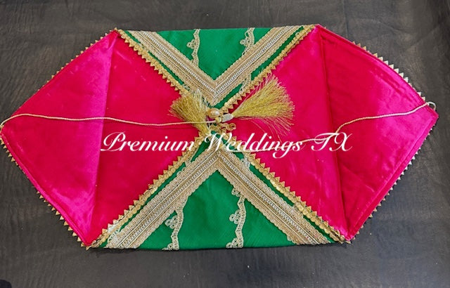 Green Gold Saree Envelope - 1 PC