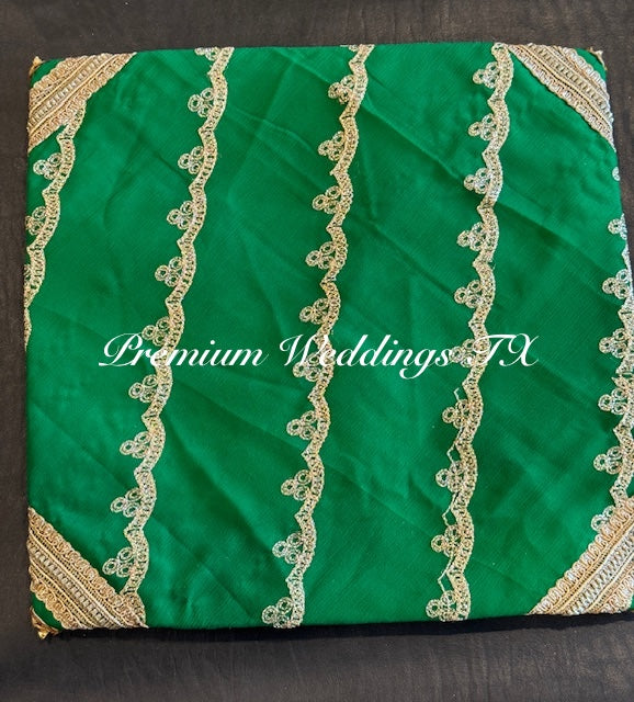 Green Gold Saree Envelope - 1 PC