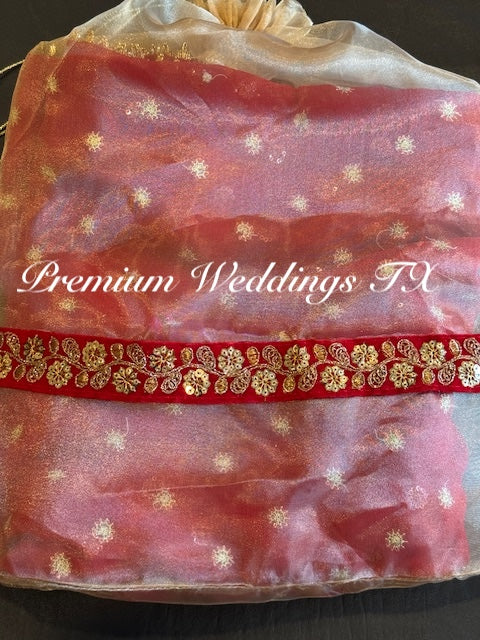 Red Nikkah Dupatta