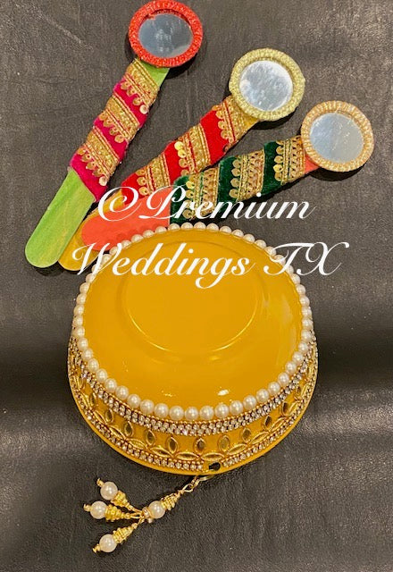 Haldi Applicator Sticks Set - Premium Weddings TX