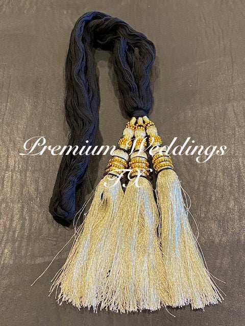 Gold Zari Paranda - Premium Weddings TX