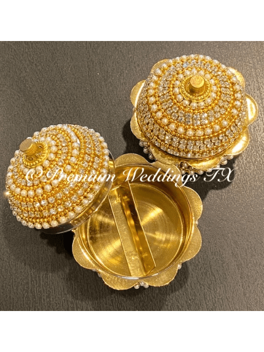 Gold & Red Sindoor Box - Large