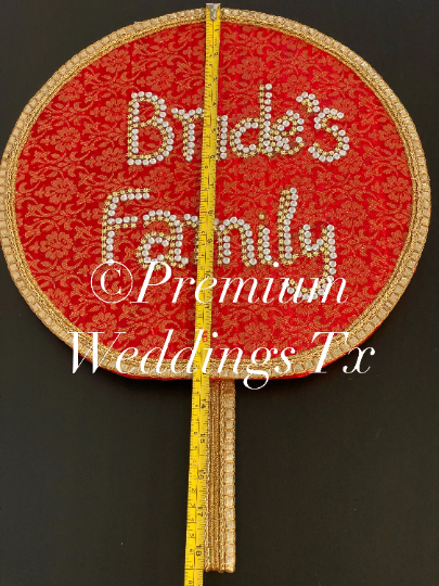 Bride & Groom Banners - Round Banarsi