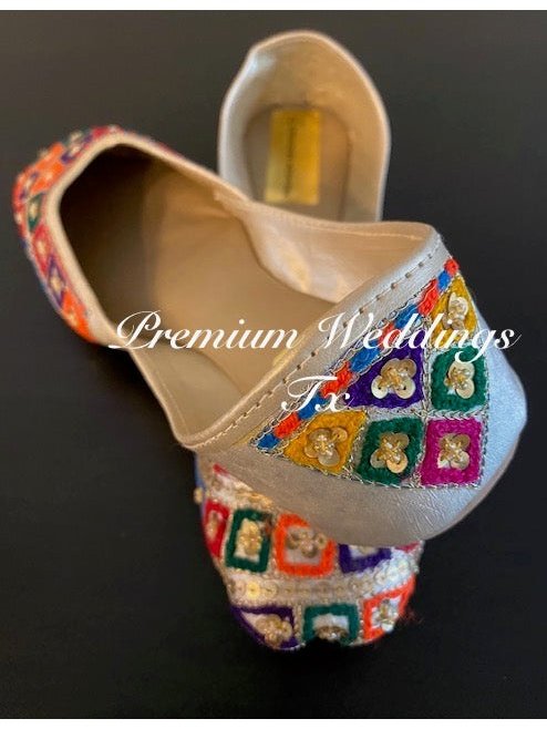Resham Sequins Jutti - Premium Weddings TX