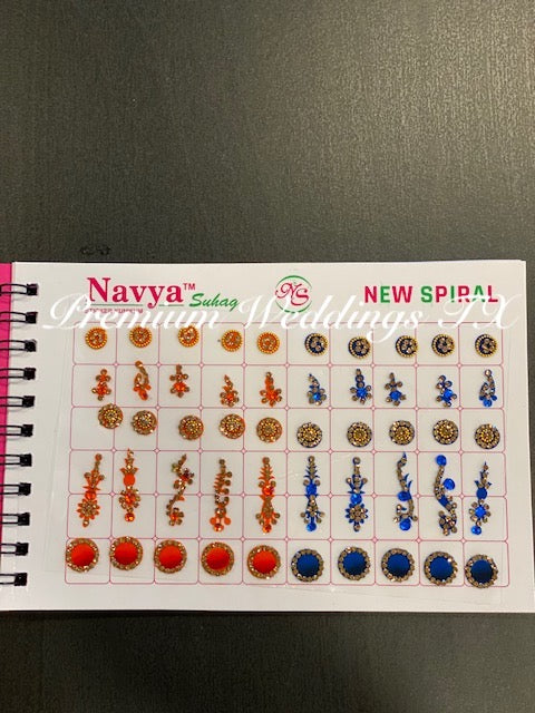 Designer Bindi Book - Assorted Colors & Designs - Premium Weddings TX
