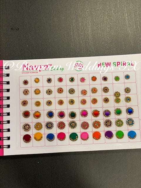 Designer Bindi Book - Assorted Colors & Designs - Premium Weddings TX