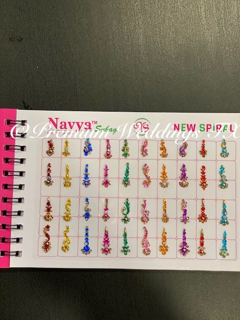 Designer Bindi Book - Assorted Colors & Designs - Premium Weddings TX