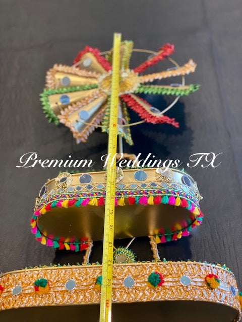 Rustic Gold Windmill Favors Stand - Premium Weddings TX