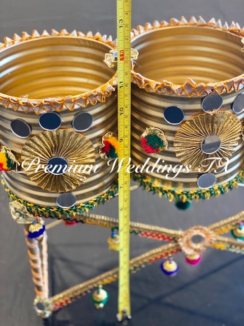 Rustic Gold Favors Stand - Premium Weddings TX