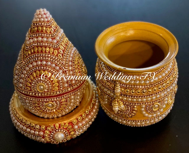 Gold Pearl Kalaash Set