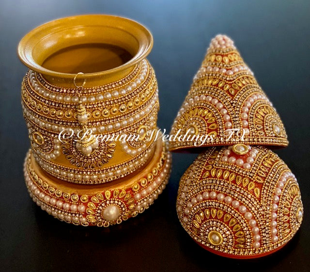 Gold Pearl Kalaash Set