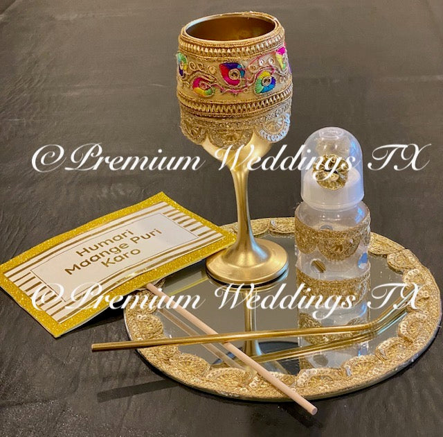 Gold Doodh Pilai Glass