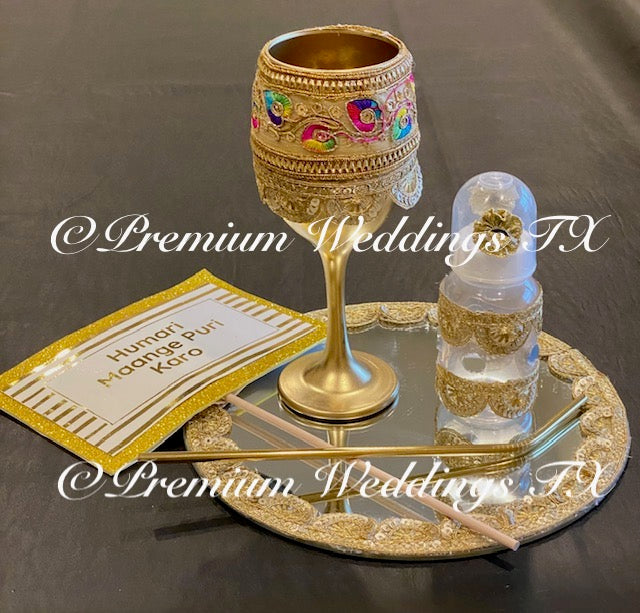 Gold Doodh Pilai Glass