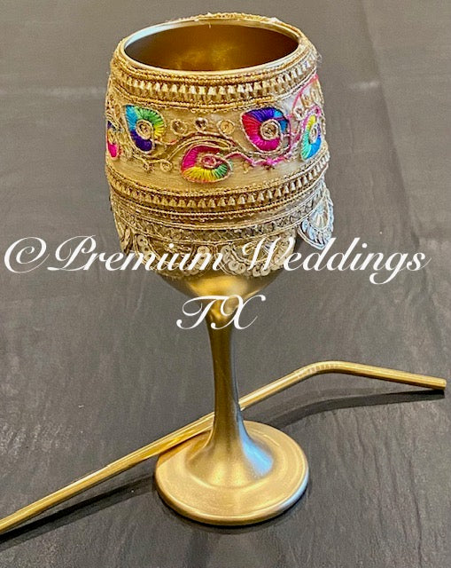 Gold Doodh Pilai Glass
