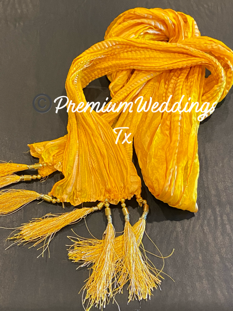 Yellow Dupatta - Premium Weddings TX