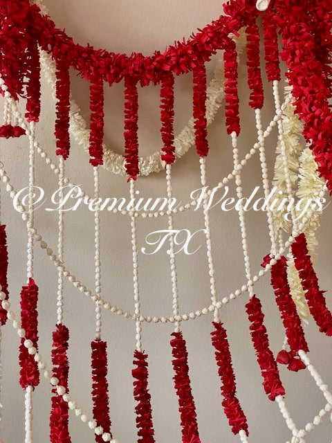 Phoolo Ki Chadar - Red - Premium Weddings TX