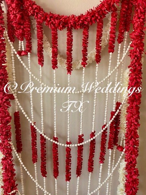 Phoolo Ki Chadar - Red - Premium Weddings TX