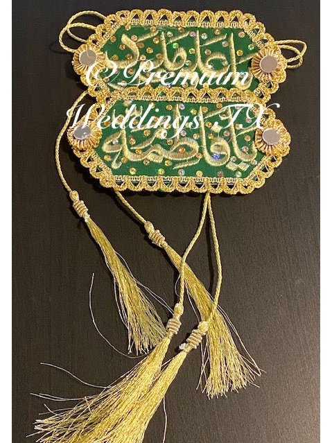 Ya Ali Madat Ya Fatima Imam Zamin - Green - Embellished