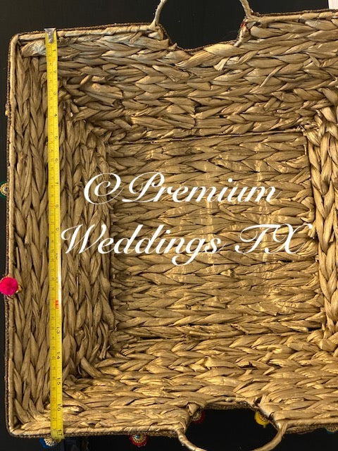 Square Tokra Assorted Design - 1Ct - Premium Weddings TX