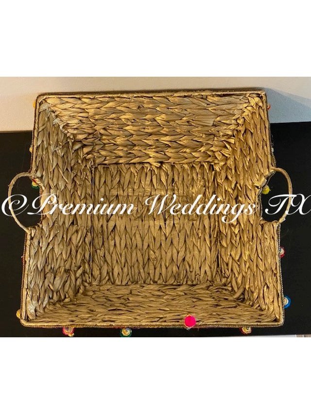 Square Tokra Assorted Design - 1Ct - Premium Weddings TX
