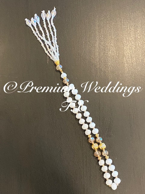 White Beads Tasbih - Premium Weddings TX