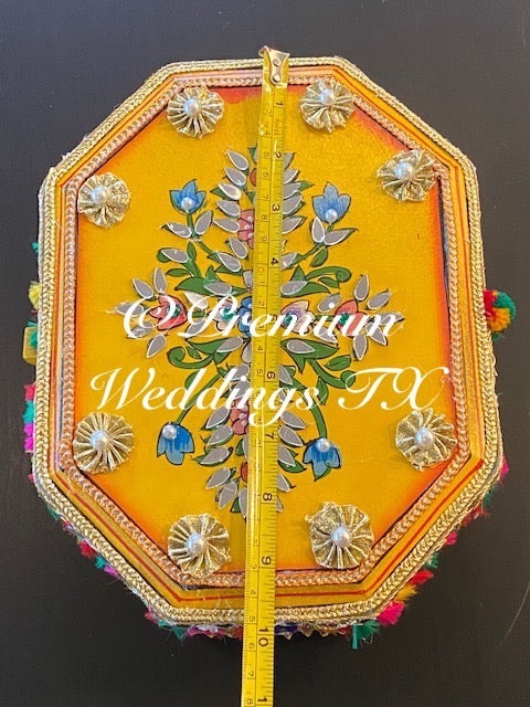 Yellow Handmade Jewelry Box - Premium Weddings TX