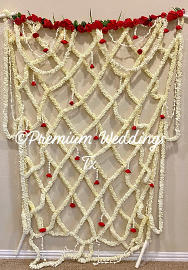 Phoolo Ki Chadar White Flowers - Premium Weddings TX