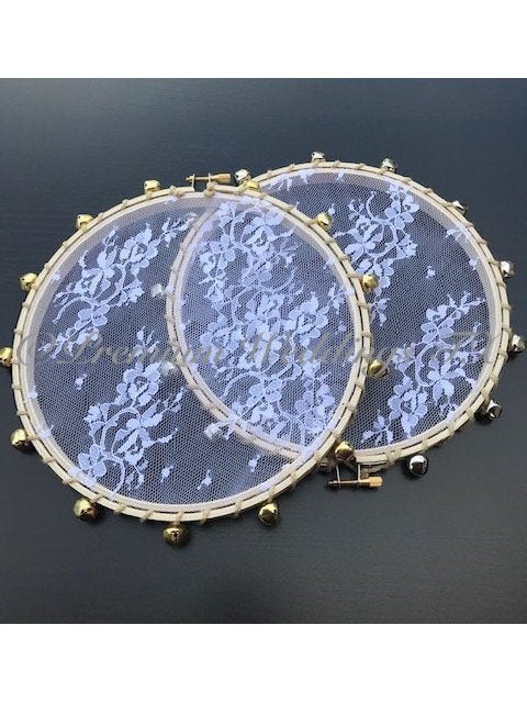 Handmade Lace Tambourines - 1Ct - Premium Weddings TX